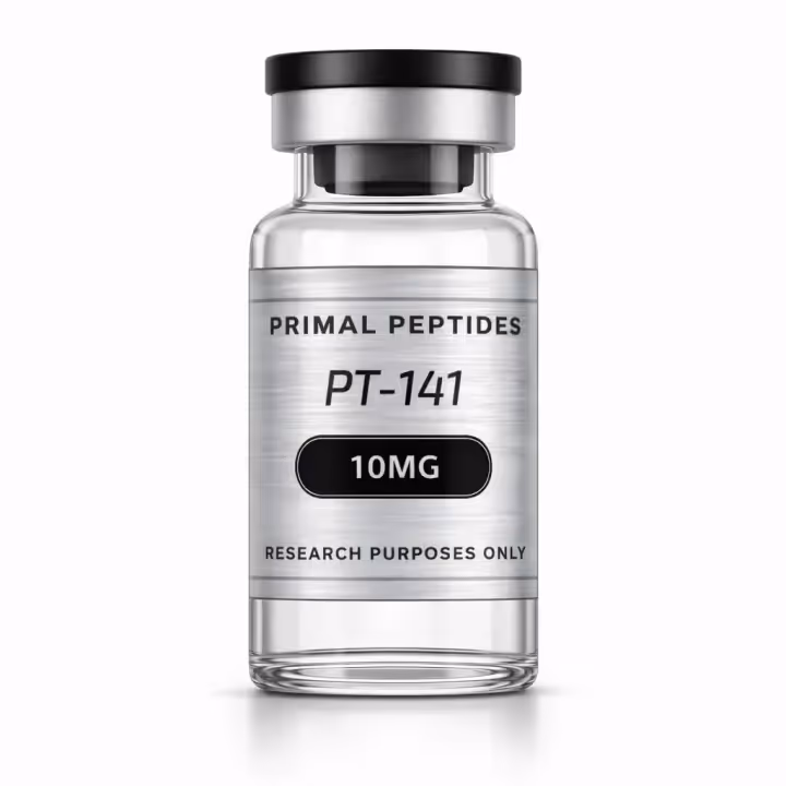 PT-141 (Bremelanotide) 10mg — flacon de matériau de référence analytique